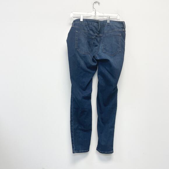 Isabel by Ingrid Isabel Skinny Entubado Denim Jean Stretch Pants Dark Wash 12 - Picture 2 of 5